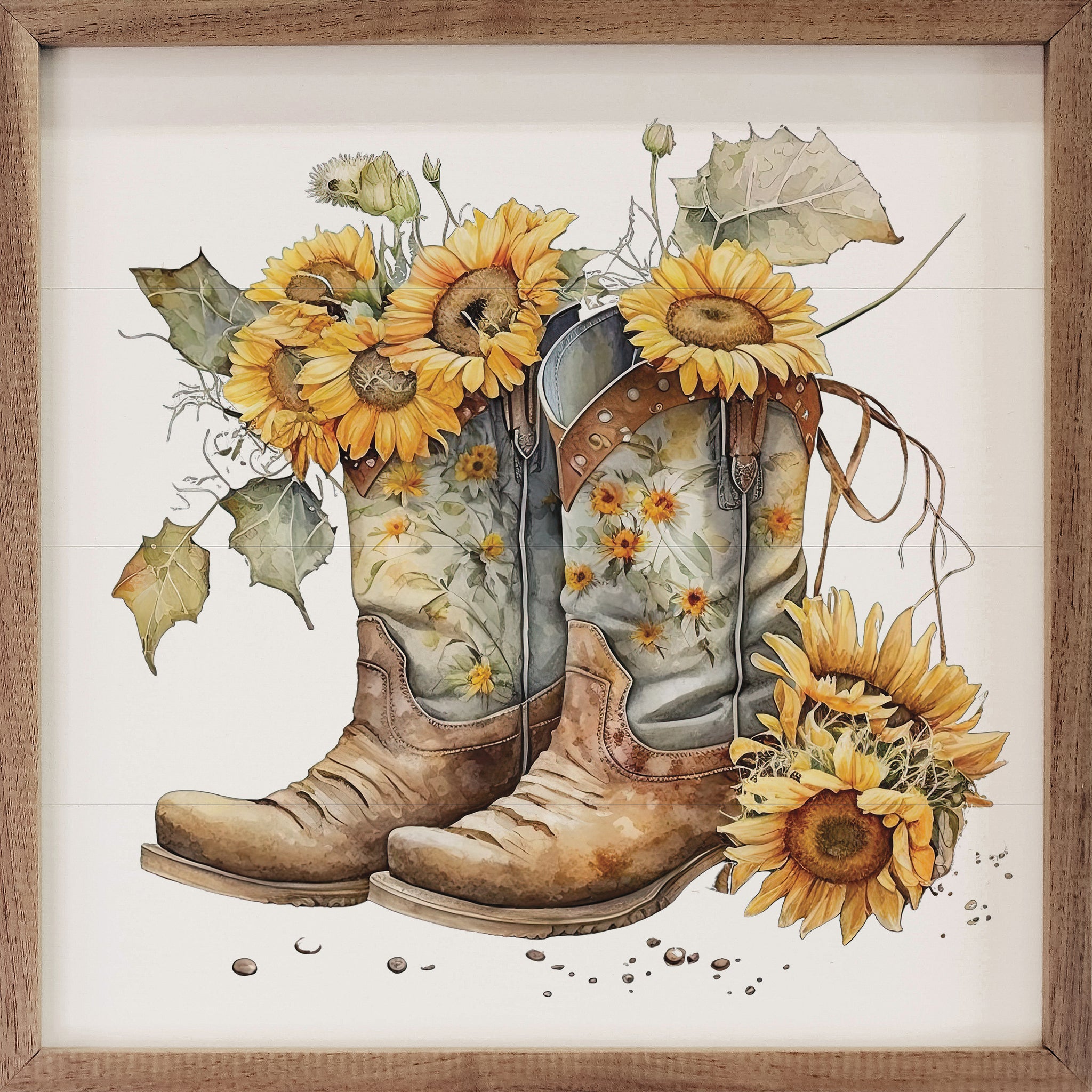 Boots With Sunflowers new everyday Kendrick Home